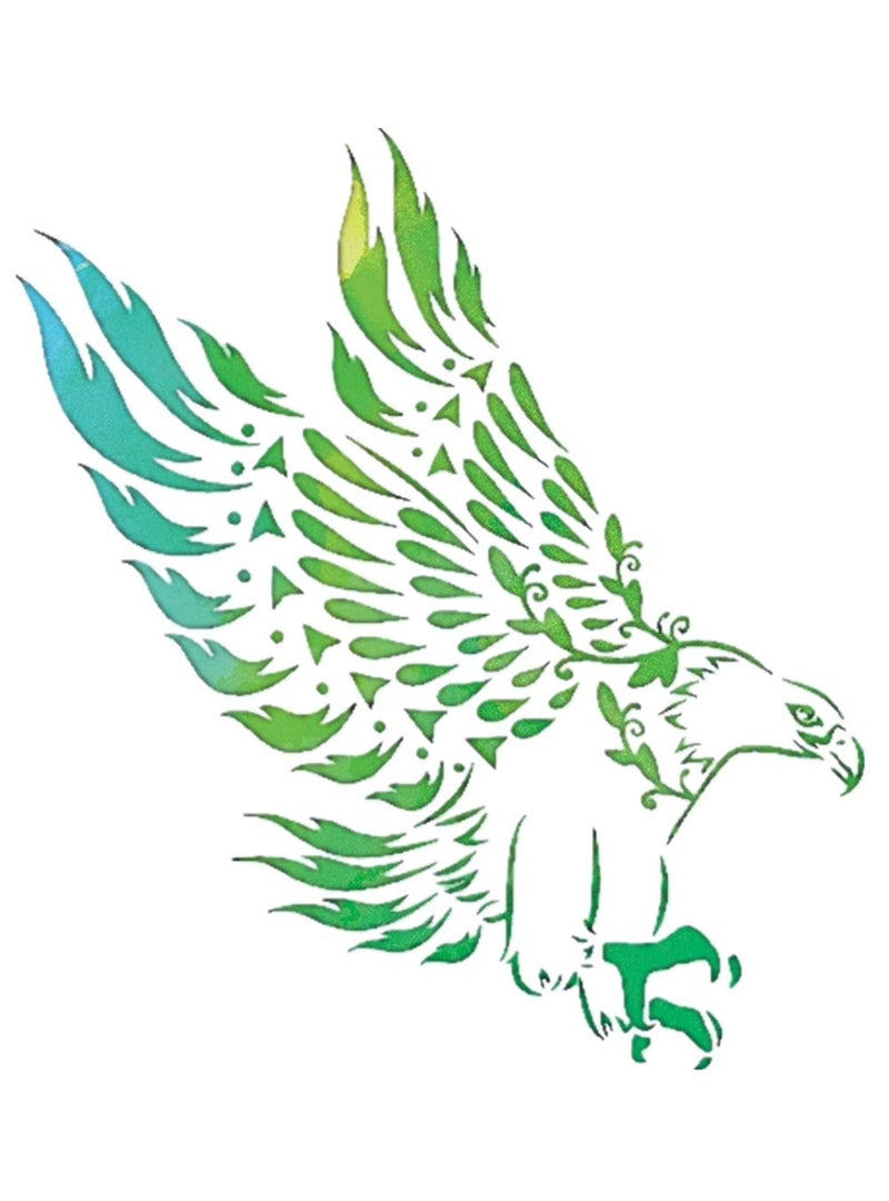 OBUY Lion Deer Tiger Wolf Whale Horse Animal Stencils for Painting on Wood, Fabric, Walls, Airbrush + More | Reusable Mylar Template (Eagle) - Image 1